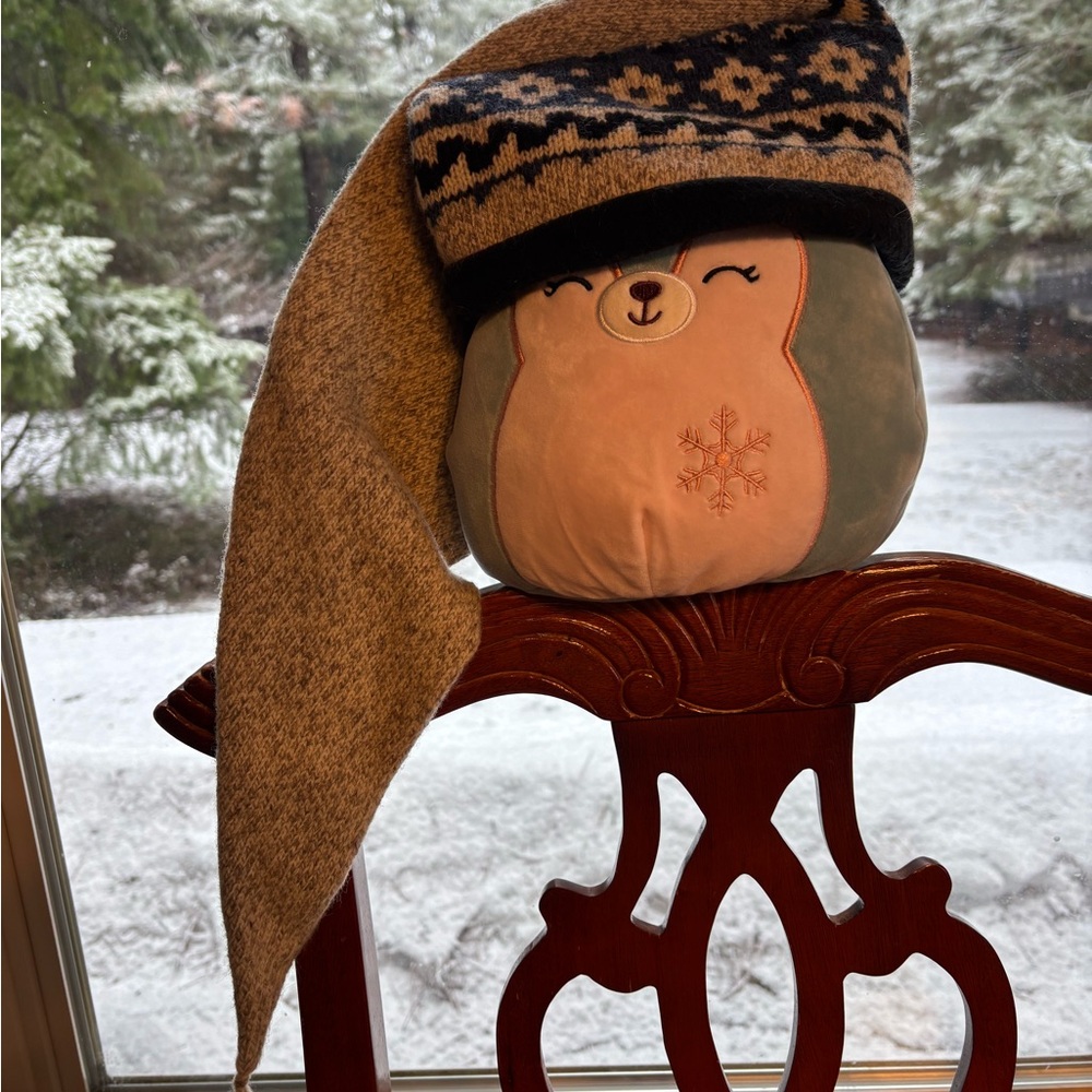 Nordic Fair Isle Knit Beanie Winter Hat Wool Blend